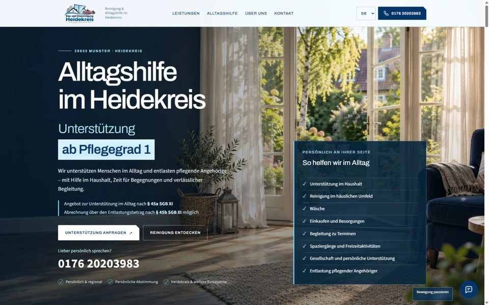 Reinigung & Alltagshilfe Heidekreis