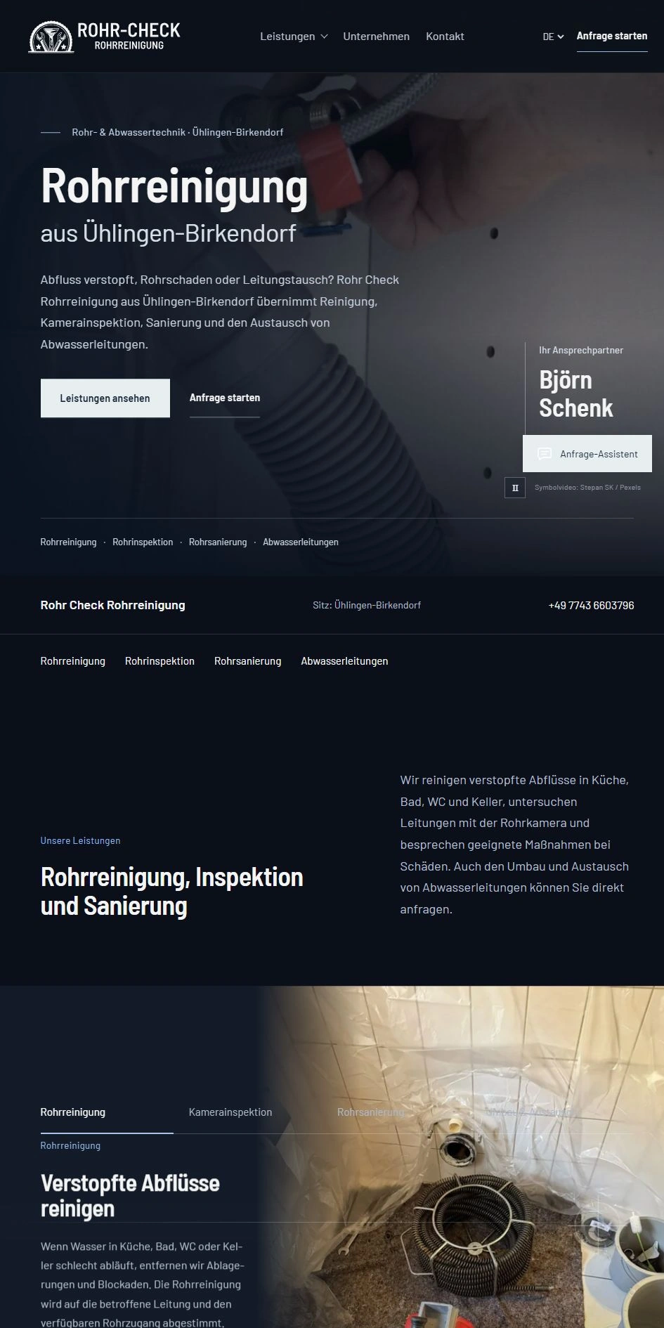 Rohr Check Rohrreinigung